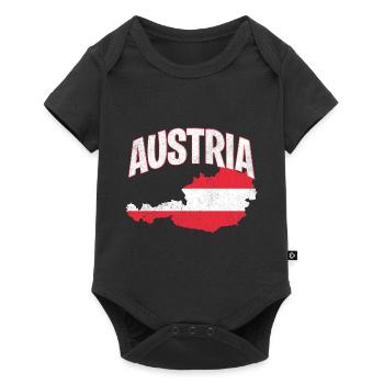 Austria Österreich - Baby Premium Kurzarmbody - Schwarz - Vorne
