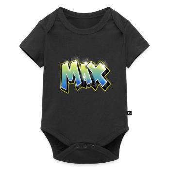 Graffiti max - Baby Premium Kurzarmbody - Schwarz - Vorne