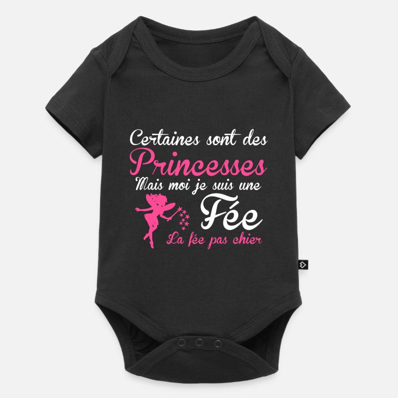 la fée pas chier - Baby Premium Kurzarmbody - Schwarz