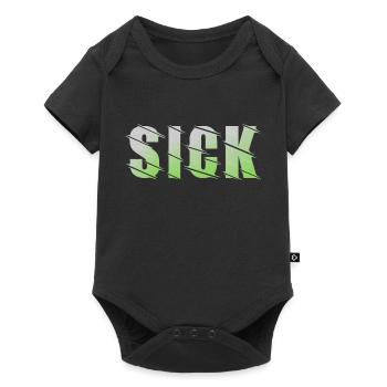 Sick design - Baby Premium short-sleeve bodysuit - black - Front