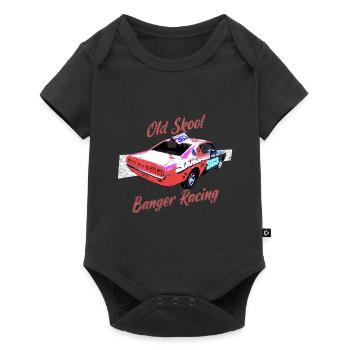 Old Skool Banger Racing - Body à manches courtes Premium Bébé - noir - Devant