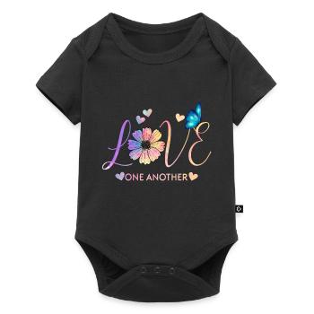 Aimer l'un l'autre - Body à manches courtes Premium Bébé - noir - Devant