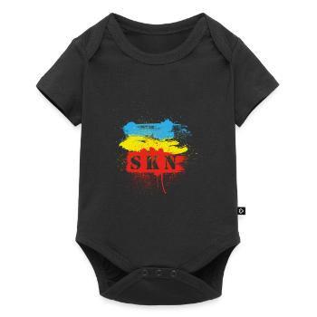 Blue Yellow STP - Perfect for SKN fans! - Baby Premium short-sleeve bodysuit - black - Front
