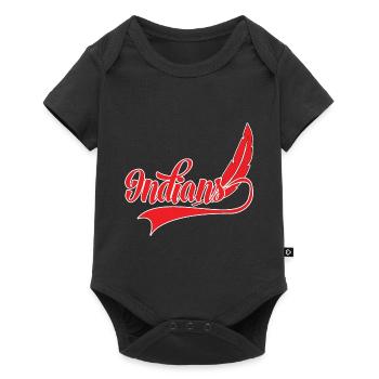 INDIANS - Baby Premium short-sleeve bodysuit - black - Front