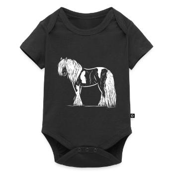 cheval - Body à manches courtes Premium Bébé - noir - Devant