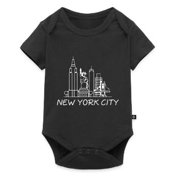 new York - Baby Premium short-sleeve bodysuit - black - Front