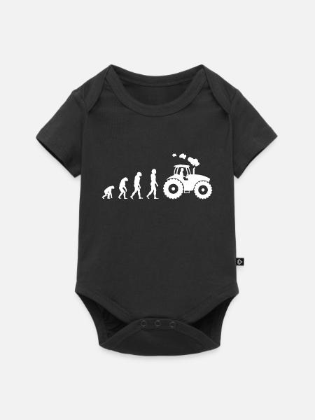 Traktor Evolution - Baby Premium Kurzarmbody - Schwarz