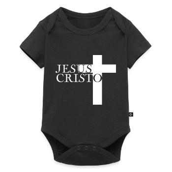 Jesus Christ God God - Baby Premium short-sleeve bodysuit - black - Front