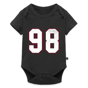 Numéro quatre-vingt-dix-huit - 98 Classic Vintage Sport - Body à manches courtes Premium Bébé - noir - Devant