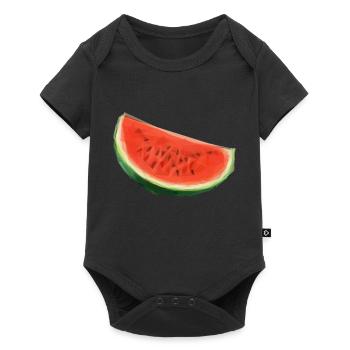 Pastèque - Body à manches courtes Premium Bébé - noir - Devant