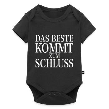 Das Beste kommt zum Schluss - Baby Premium Kurzarmbody - Schwarz - Vorne
