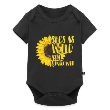 It is as wild as a sunflower. - Baby Premium short-sleeve bodysuit - black - Front