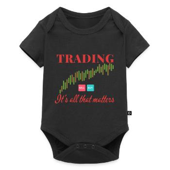 Trading It's all that Matters - Stock Investor - Baby Premium short-sleeve bodysuit - black - Front