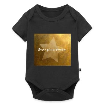 Raise A Glass to Freedom - Baby Premium short-sleeve bodysuit - black - Front