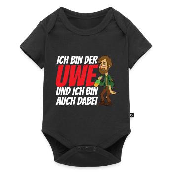 Ich bin der Uwe und bin auch dabei - Baby Premium Kurzarmbody - Schwarz - Vorne