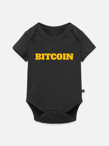 bitcoin - Baby Premium Kurzarmbody - Schwarz