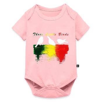 Three Little Birds Afrique Musique Reggae Rasta - Body à manches courtes Premium Bébé - rose - Devant