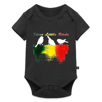 Three Little Birds Africa Music Reggae Rasta - Baby Premium short-sleeve bodysuit - black - Front