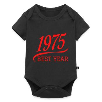 1975 Best Year College and University Sports - Body à manches courtes Premium Bébé - noir - Devant