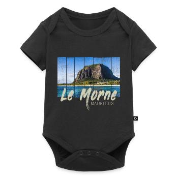 Le Morne Mauritius Beach Souveni - Baby Premium short-sleeve bodysuit - black - Front