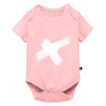 x blanc - Body à manches courtes Premium Bébé - rose - Devant