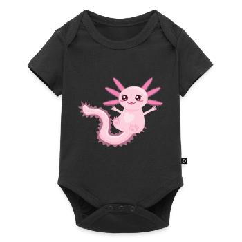 Axolotl Baby | Triton Luch à queue douce - Body à manches courtes Premium Bébé - noir - Devant