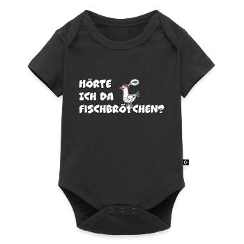 Fischbrötchen - Möwe - Baby Premium Kurzarmbody - Schwarz - Vorne