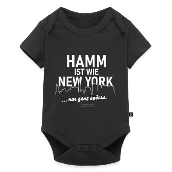 Hamm - Baby Premium Kurzarmbody - Schwarz - Vorne