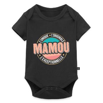 Femme Mamou Cadeau Grand mère original mamie - Body à manches courtes Premium Bébé - noir - Devant