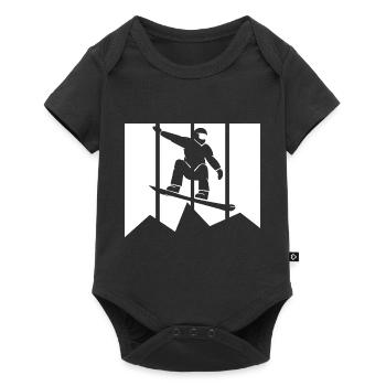 Snowboard Snowboarder - Body à manches courtes Premium Bébé - noir - Devant
