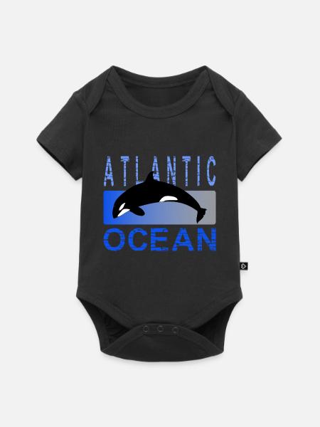 Atlantischer Ozean - Baby Premium Kurzarmbody - Schwarz