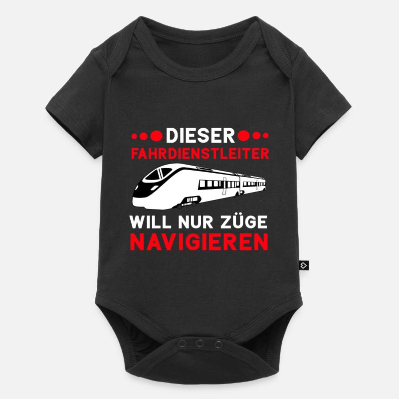 Fahrdienstleiter und Eisenbahner witzig Beruf - Baby Premium Kurzarmbody - Schwarz