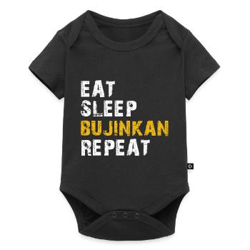 manger dormir Bujinkan - Body à manches courtes Premium Bébé - noir - Devant