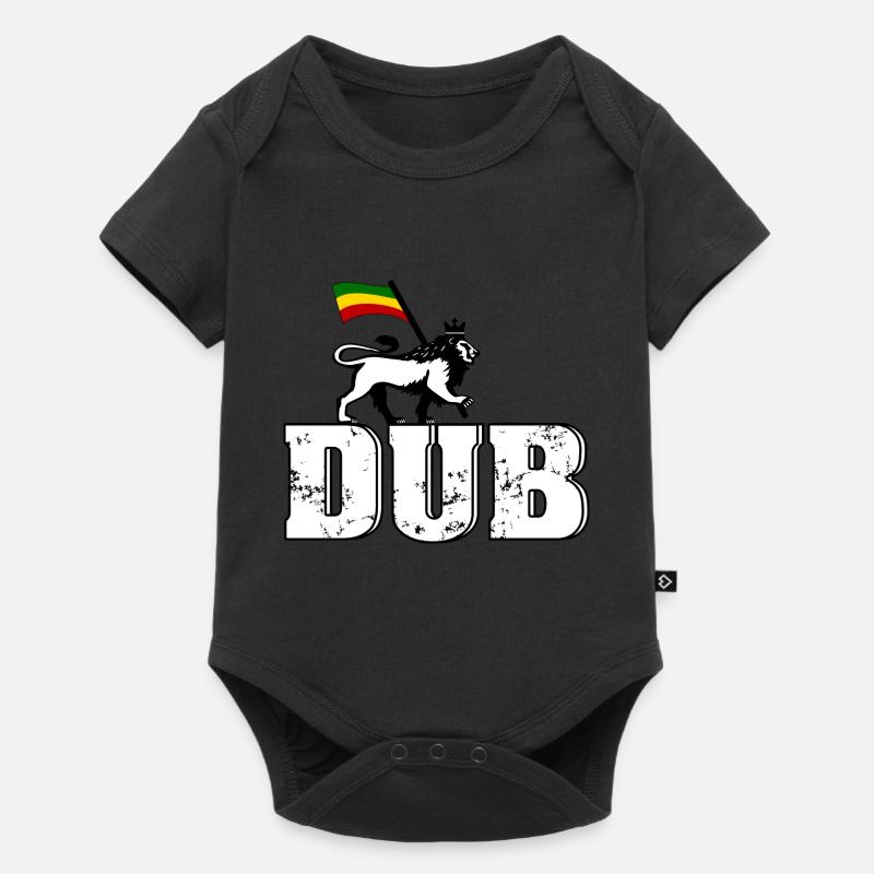 Dub Reggae Lion - Baby Premium Kurzarmbody - Schwarz