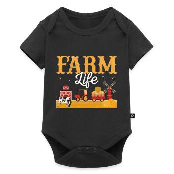 Farm Life Farming Animal Farmer - Baby Premium short-sleeve bodysuit - black - Front