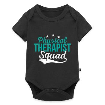 Physical Therapist Squad PT PTA Physiotherapist - Baby Premium Kurzarmbody - Schwarz - Vorne