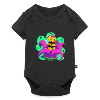 The cutest little Bee-girl! - Baby Premium short-sleeve bodysuit - black - Front