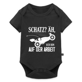 Schatz? Äh, Ich bin auf der Arbeit RC Car Modellb - Baby Premium Kurzarmbody - Schwarz - Vorne