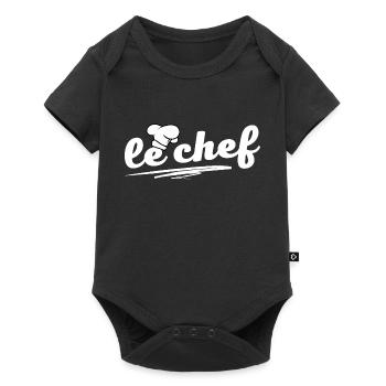 le chef homme cuisinier cuisinier pâtissier - Body à manches courtes Premium Bébé - noir - Devant