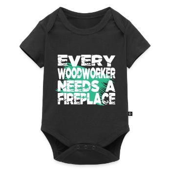 charpentier fille tshirts cadeau d’anniversaire hearbeat - Body à manches courtes Premium Bébé - noir - Devant