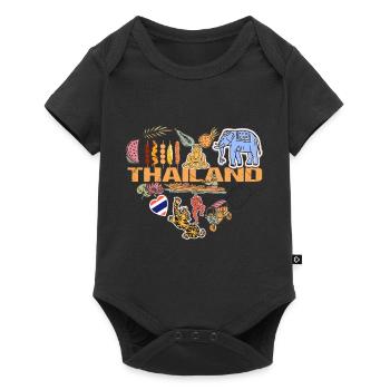 I love Thailand Emigration & Holidays - Baby Premium short-sleeve bodysuit - black - Front