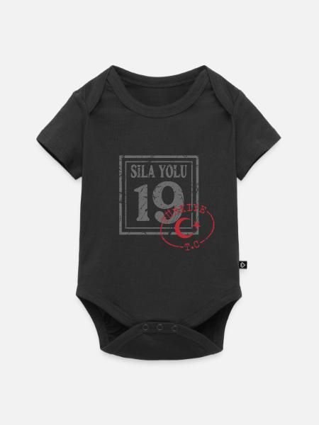 Çorum - Baby Premium Kurzarmbody - Schwarz