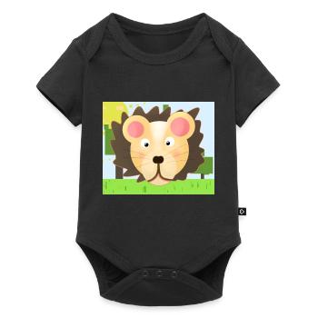 Lion - Body à manches courtes Premium Bébé - noir - Devant