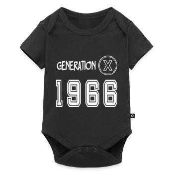 Génération X 1966 - Body à manches courtes Premium Bébé - noir - Devant