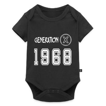 Génération X 1968 - Body à manches courtes Premium Bébé - noir - Devant