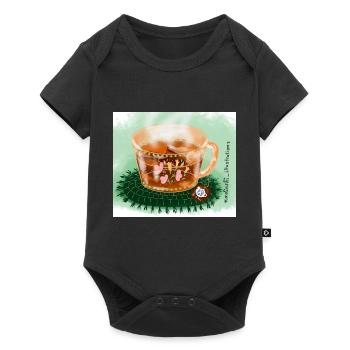 Tee Pause - Baby Premium Kurzarmbody - Schwarz - Vorne