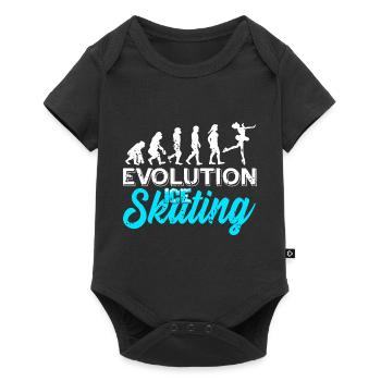 Awesome Vintage Evolution Of Ice Skating - Baby Premium Kurzarmbody - Schwarz - Vorne