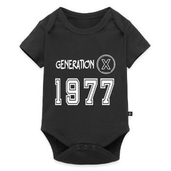 Génération X 1977 - Body à manches courtes Premium Bébé - noir - Devant