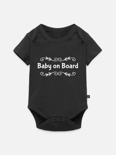 Baby On Board - Baby Premium short-sleeve bodysuit - black