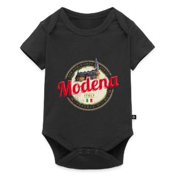 Modena Emilia-Romagna Balsamico Design Italien - Baby Premium Kurzarmbody - Schwarz - Vorne